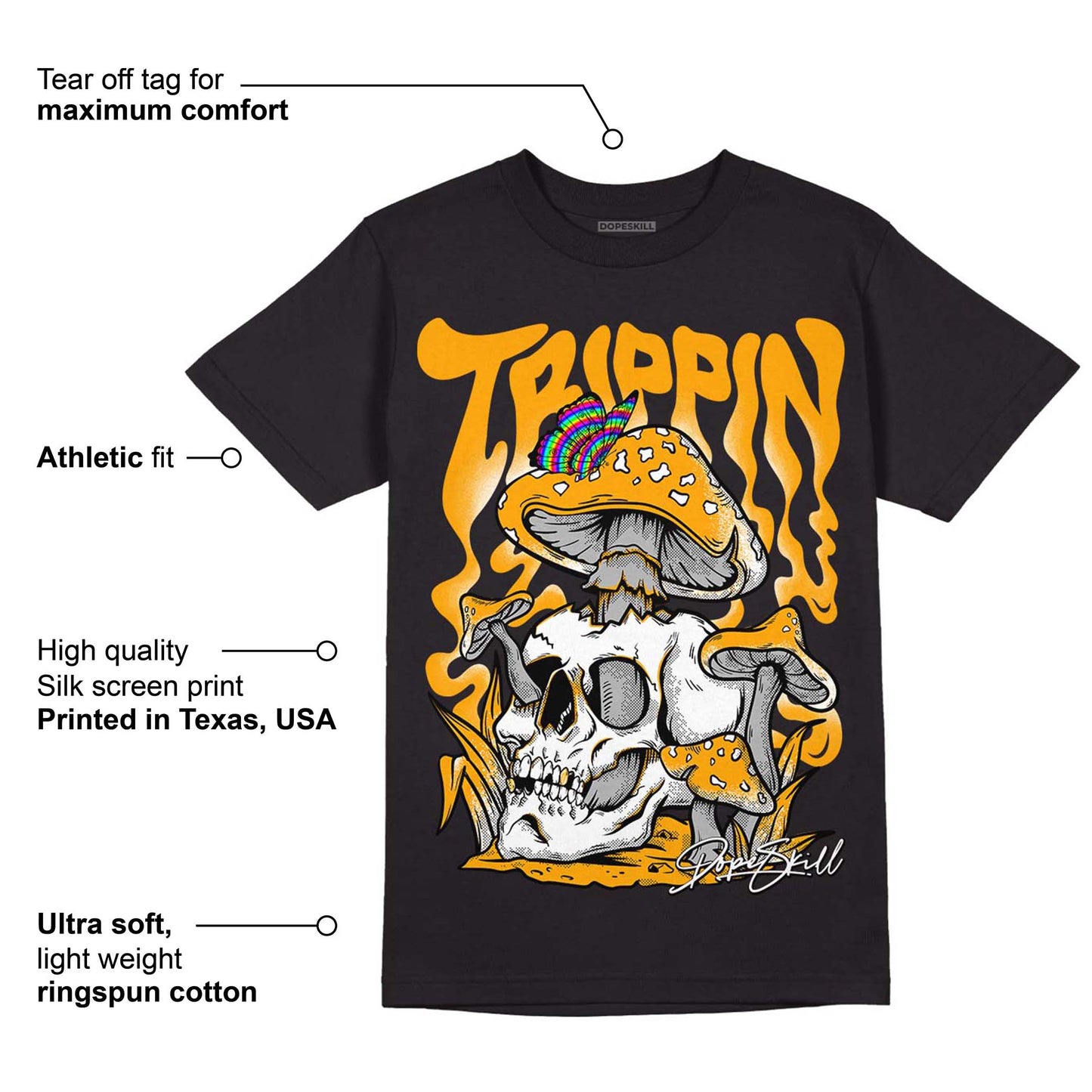 Black Taxi 12s DopeSkill T-Shirt Trippin Graphic