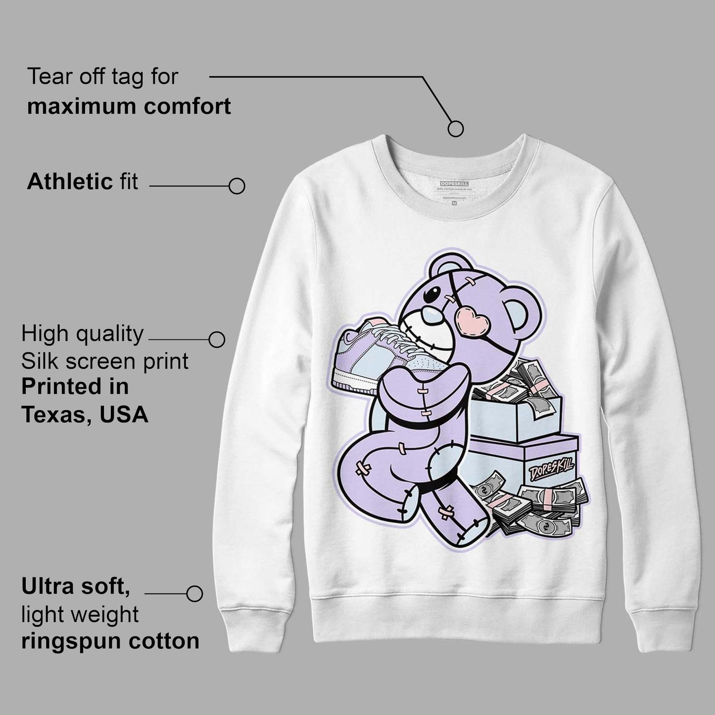 Easter Dunk Low DopeSkill Sweatshirt Bear Steals Sneaker Graphic