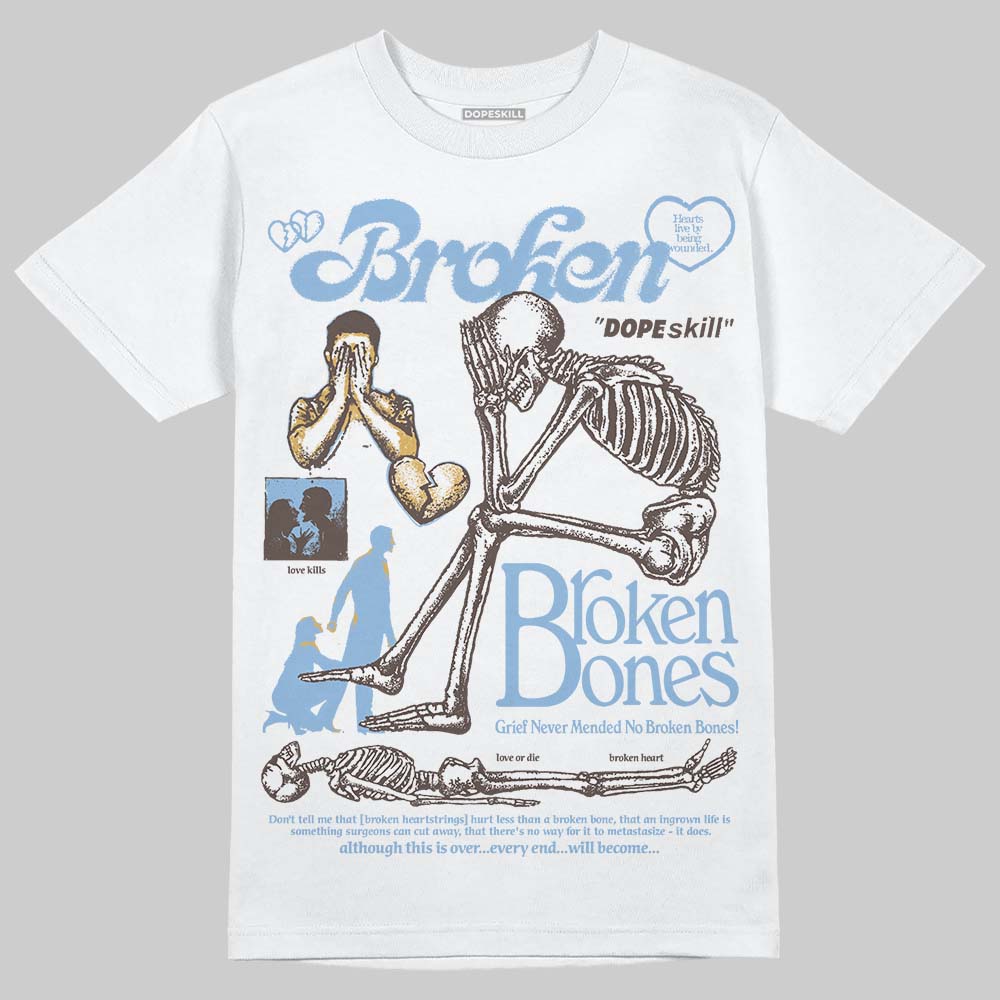 Handball Spezial Light Blue DopeSkill T-Shirt Broken Bones Graphic