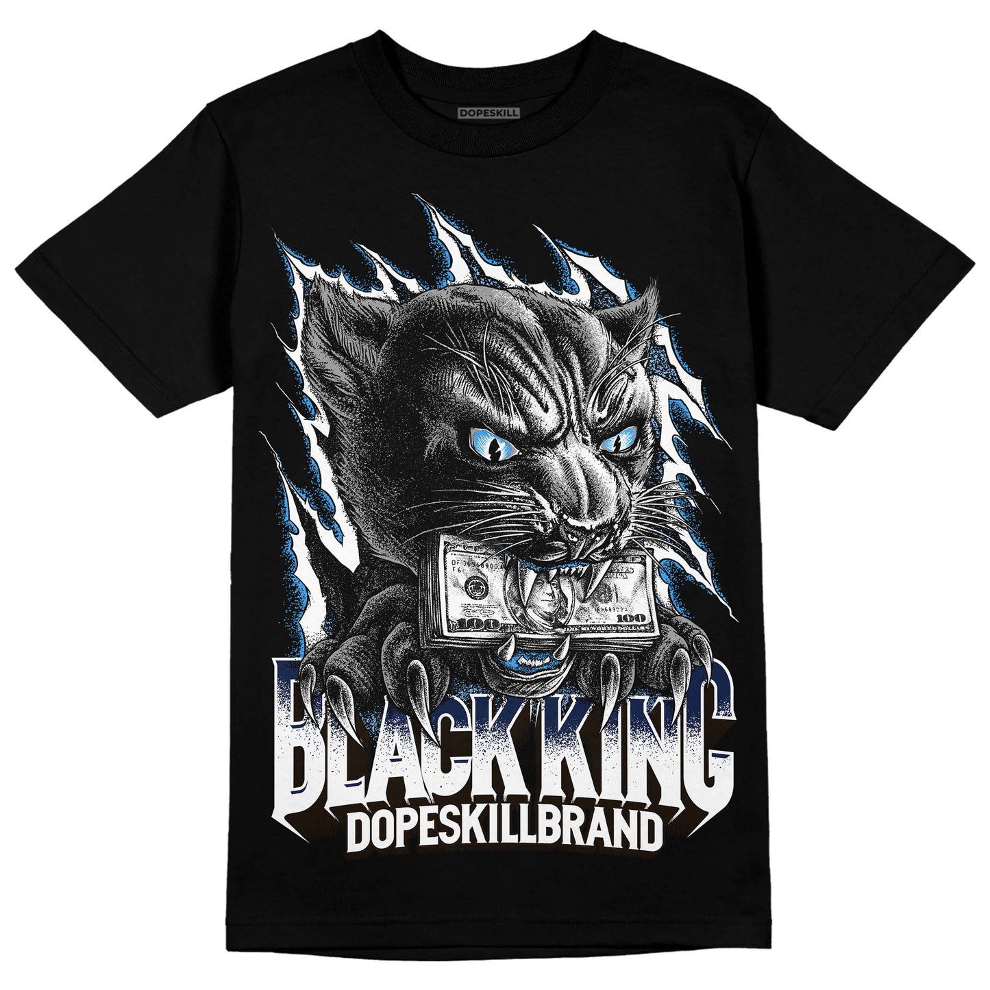Midnight Navy 3s DopeSkill T-Shirt Black King Graphic