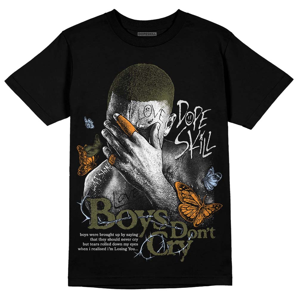 Olive 5s DopeSkill T-Shirt Boys Don't Cry Graphic