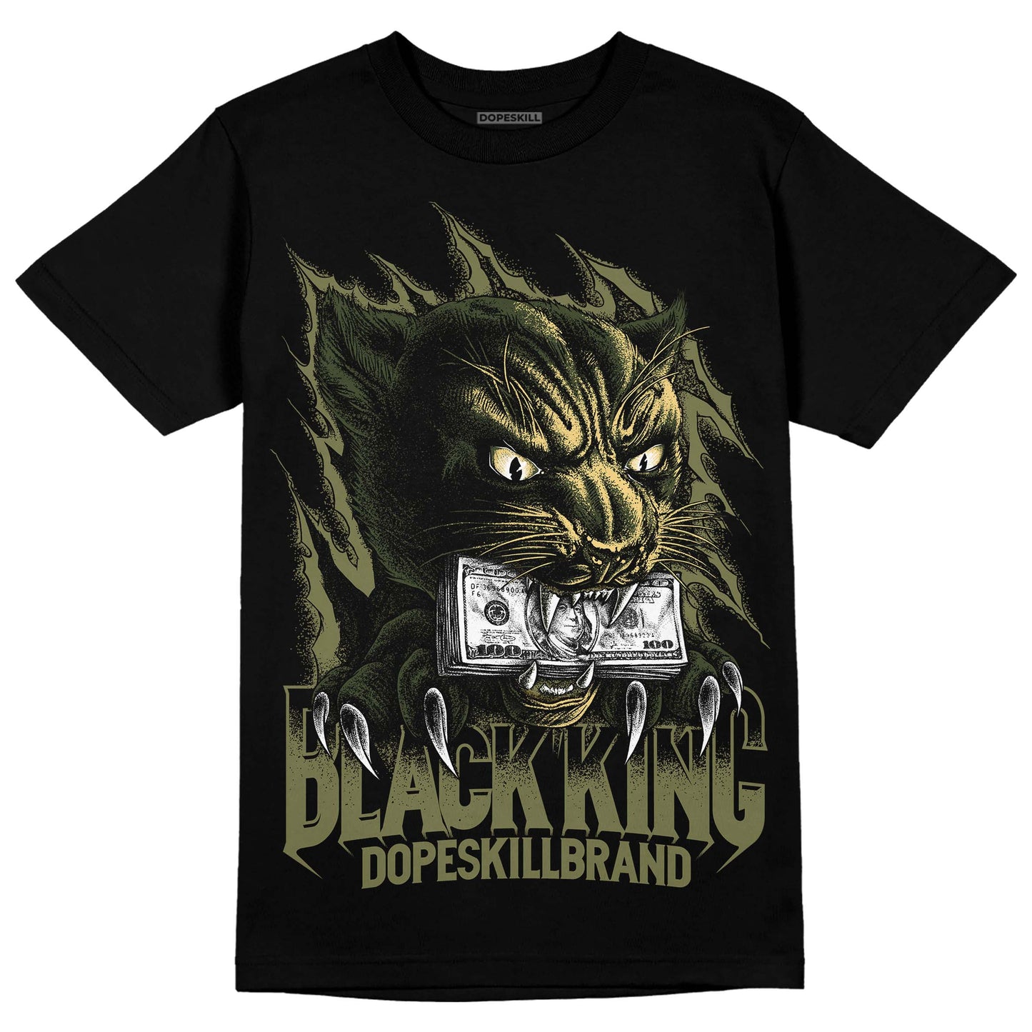 Craft Olive 4s DopeSkill T-Shirt Black King Graphic
