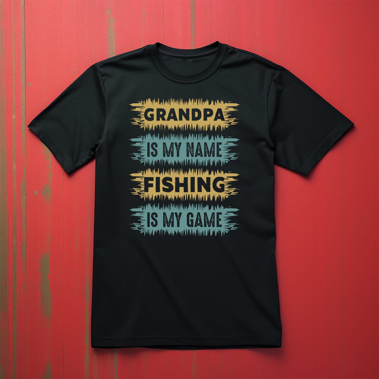 Grandpa is my Fishing Name Funny T-Shirt