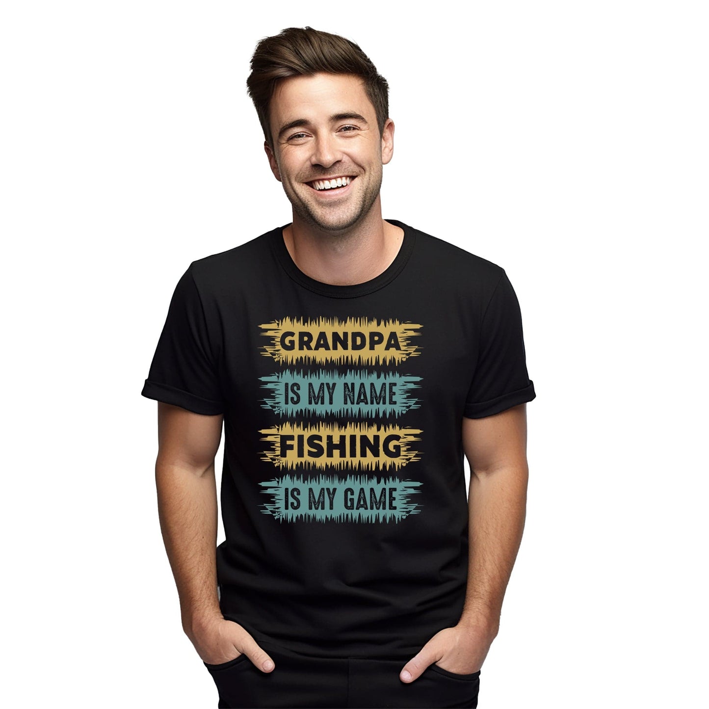 Grandpa is my Fishing Name Funny T-Shirt
