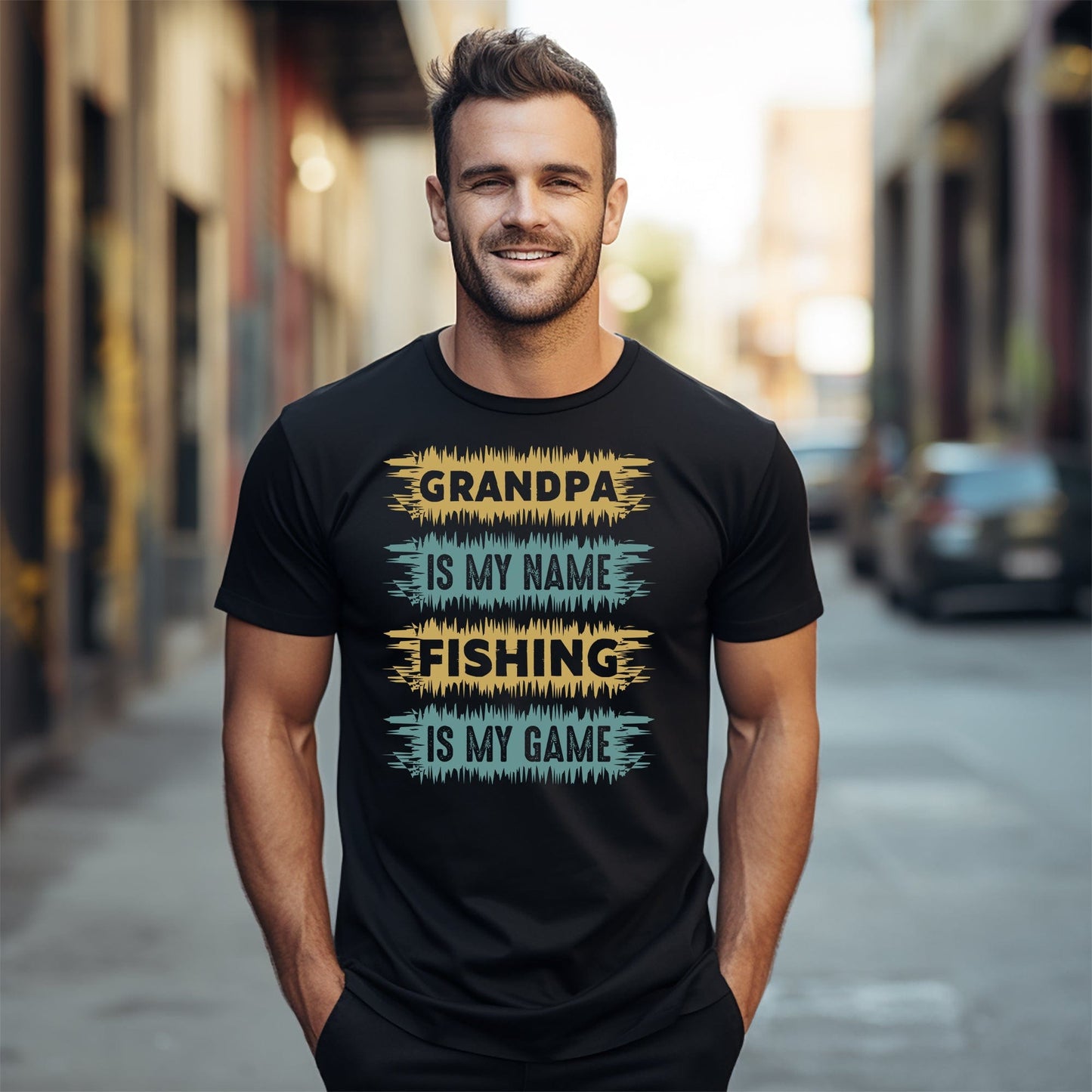 Grandpa is my Fishing Name Funny T-Shirt