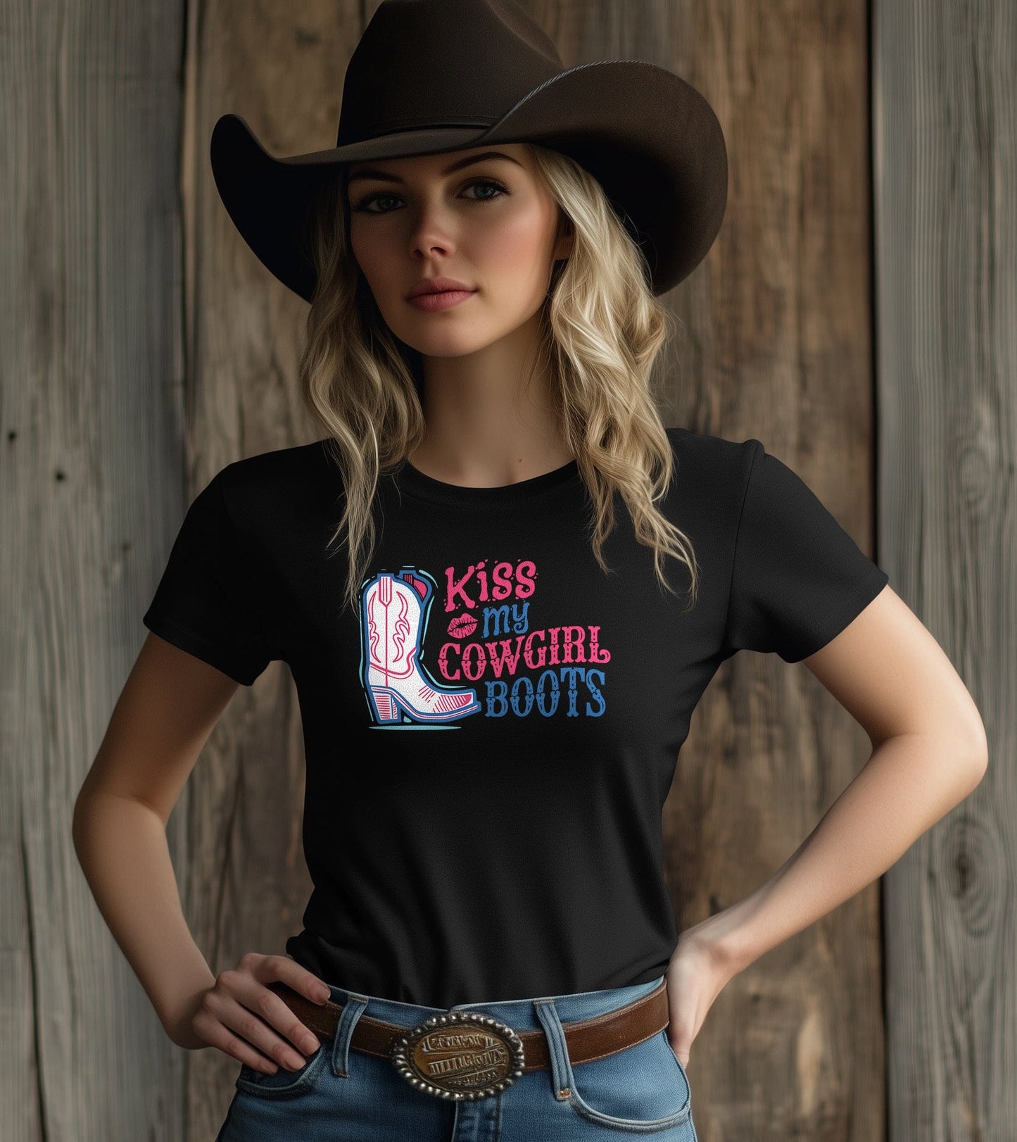 Kiss My Cowgirl Boots T-Shirt