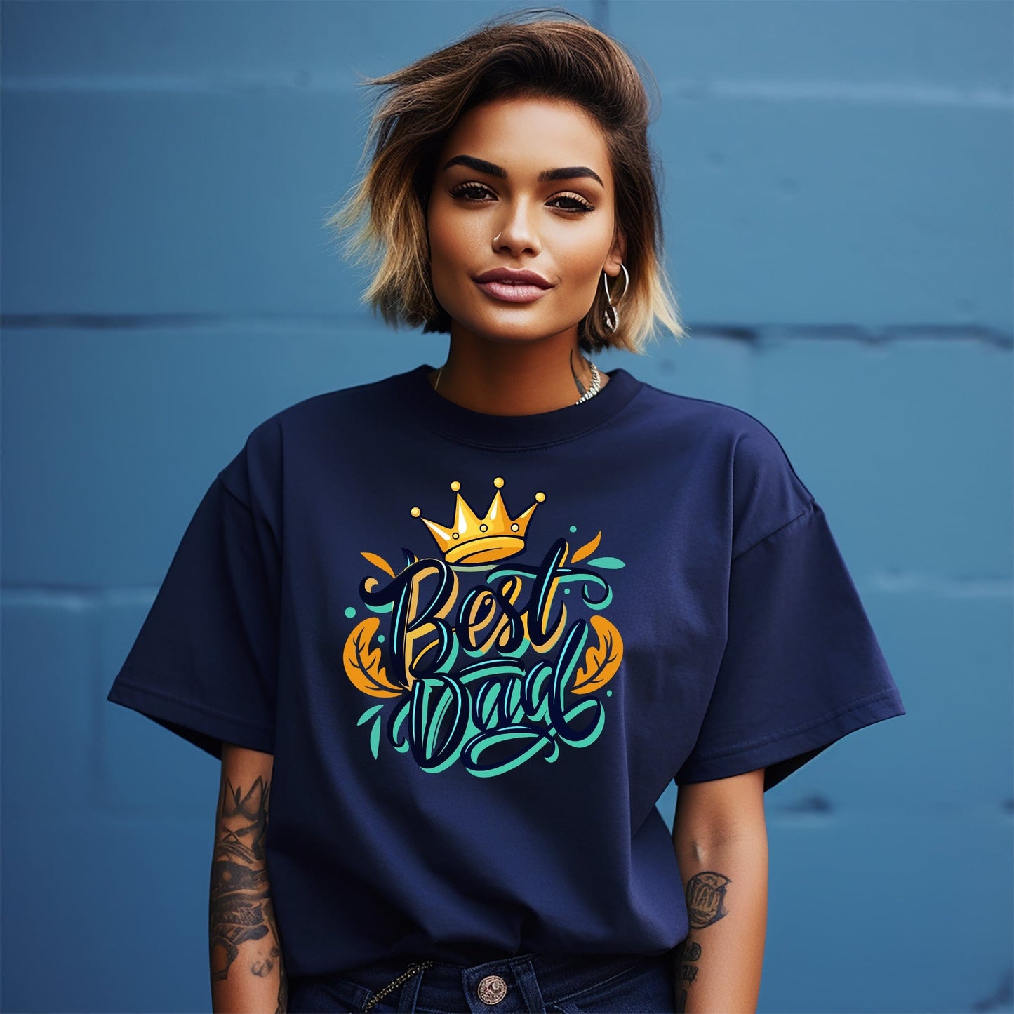 Best Dad Crown TShirt ÔøΩÔøΩÔøΩ Funny