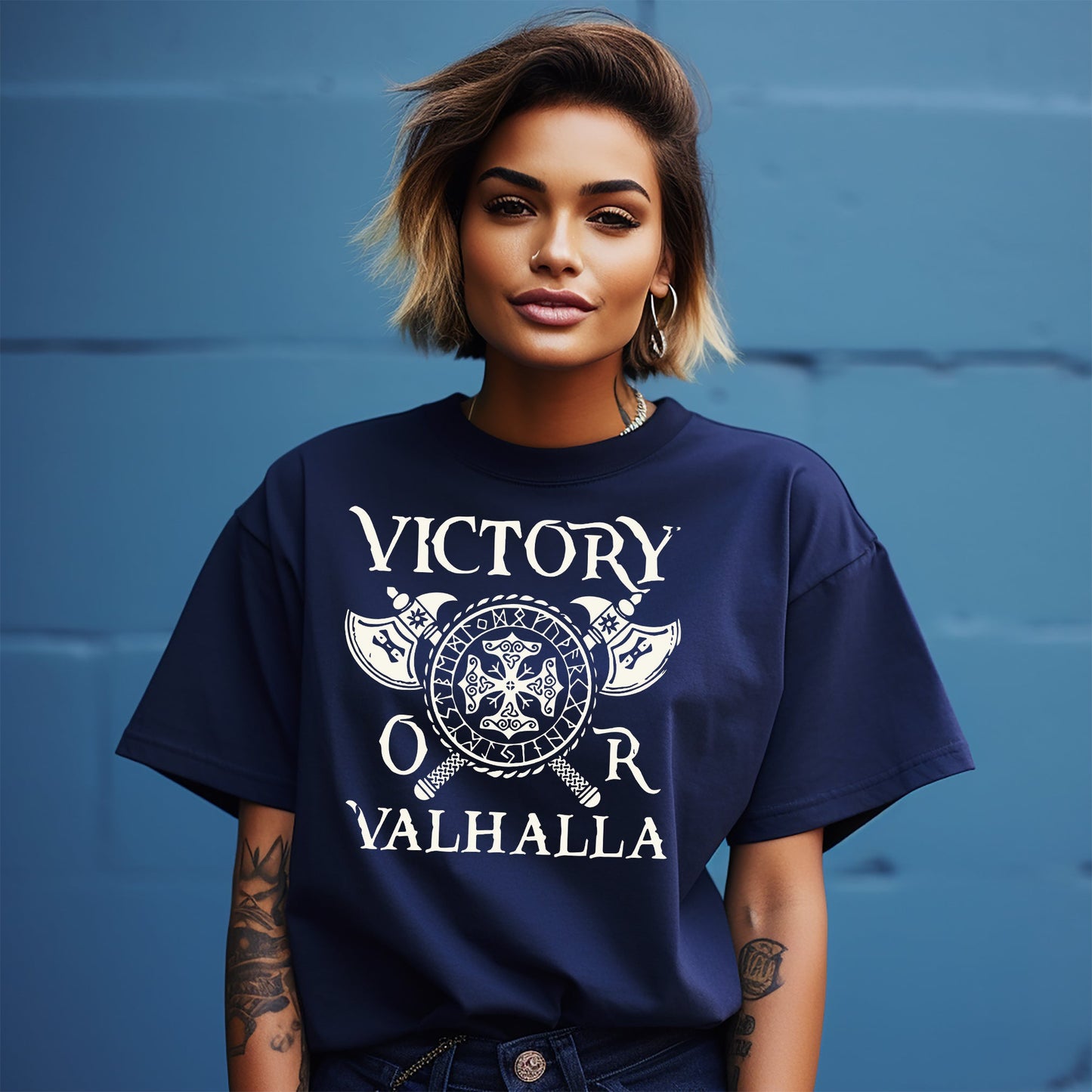 Victory or Valhalla Vikings Tee T-Shirt