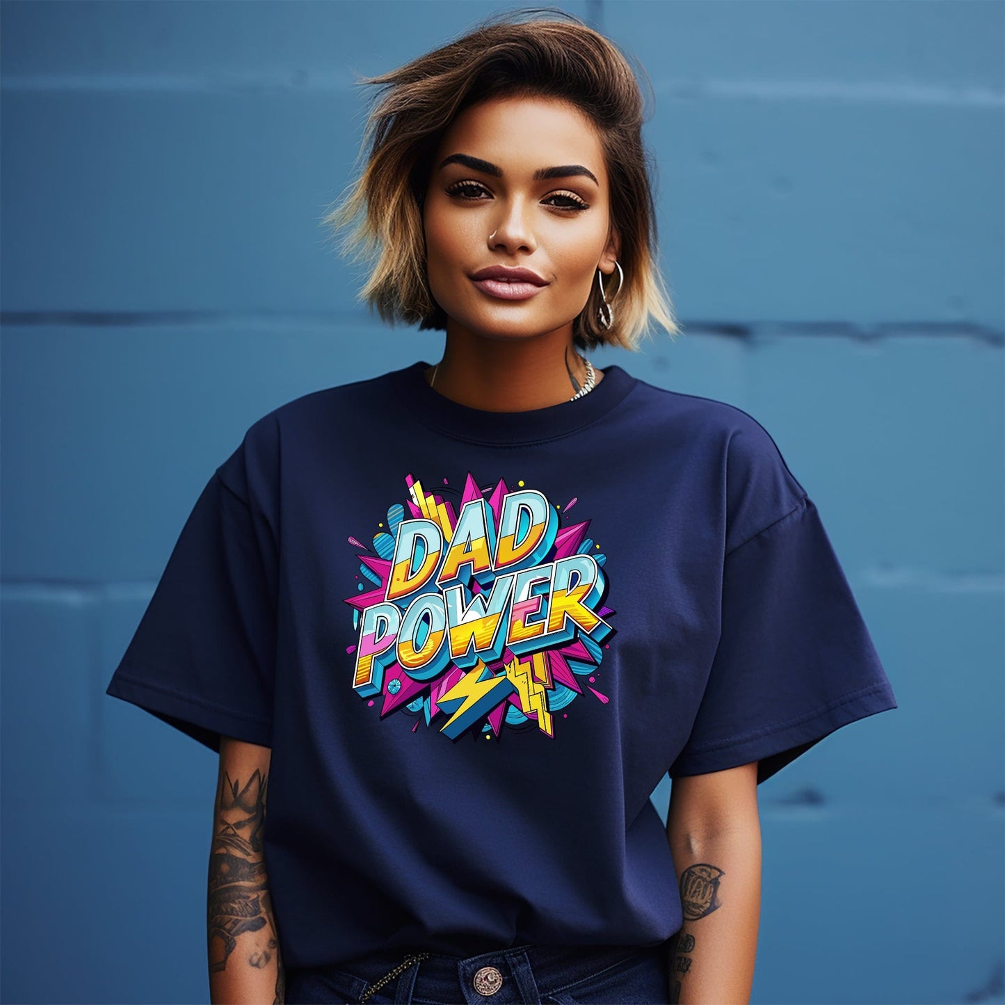 Retro Dad Power TShirt Channel