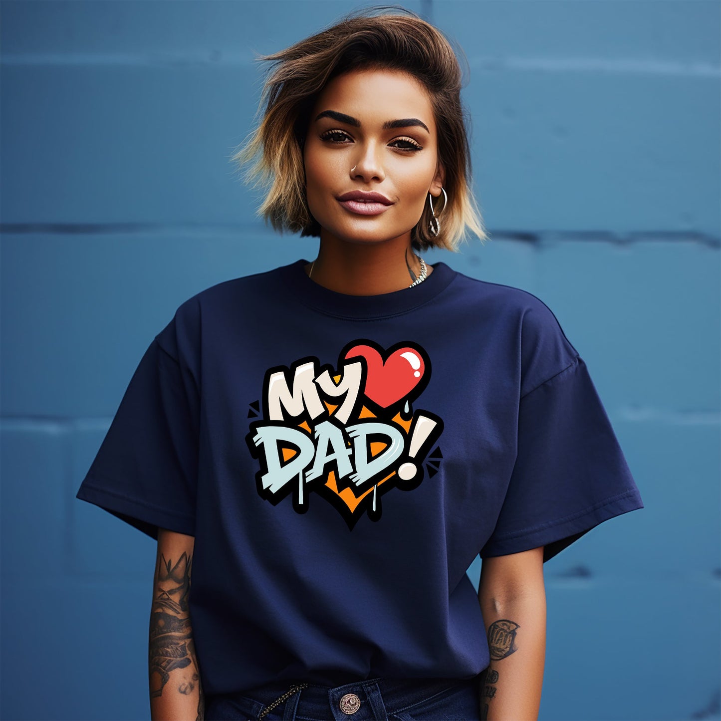 My Heart Dad Father's Day TShirt