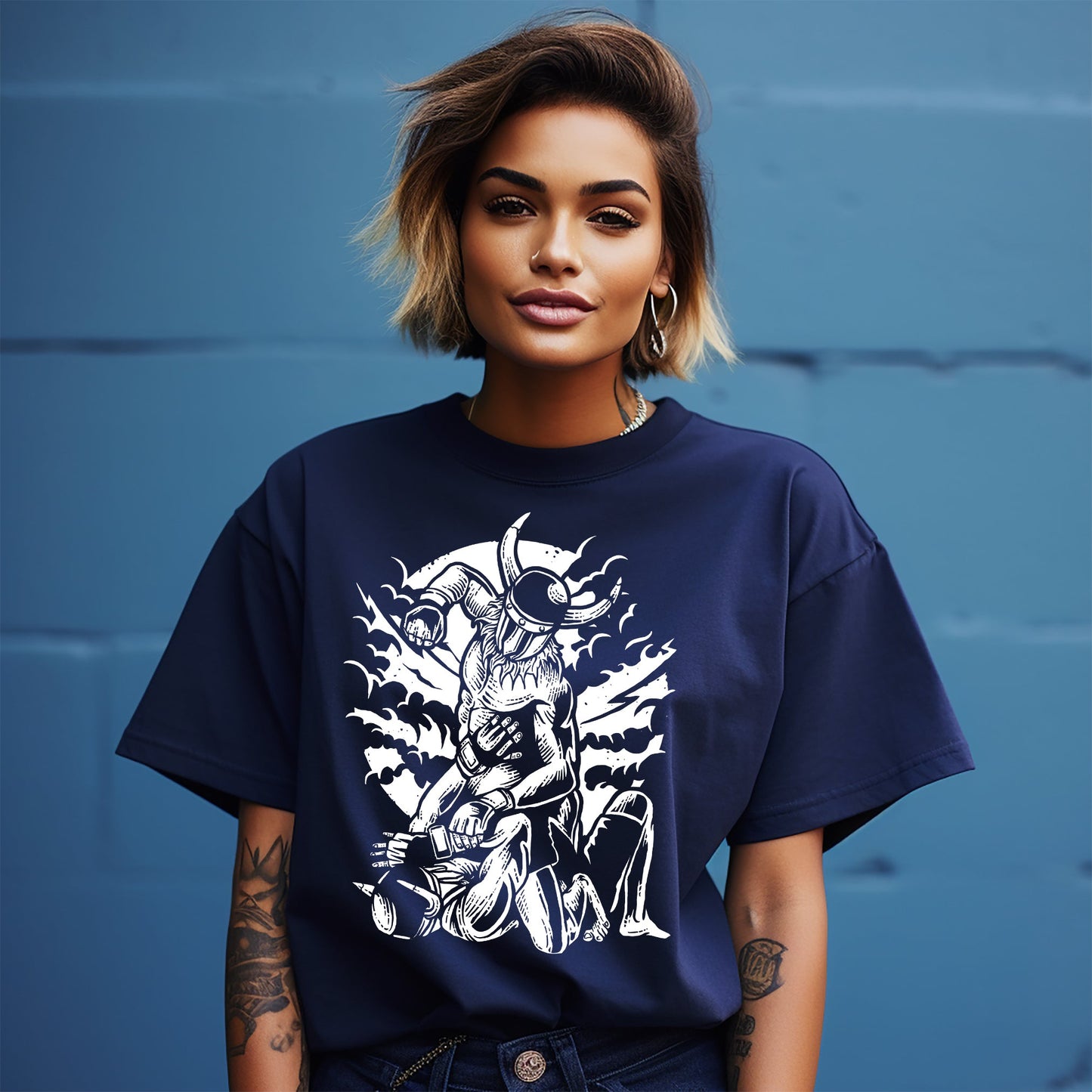 Viking Fight: Demon vs. Viking T-Shirt