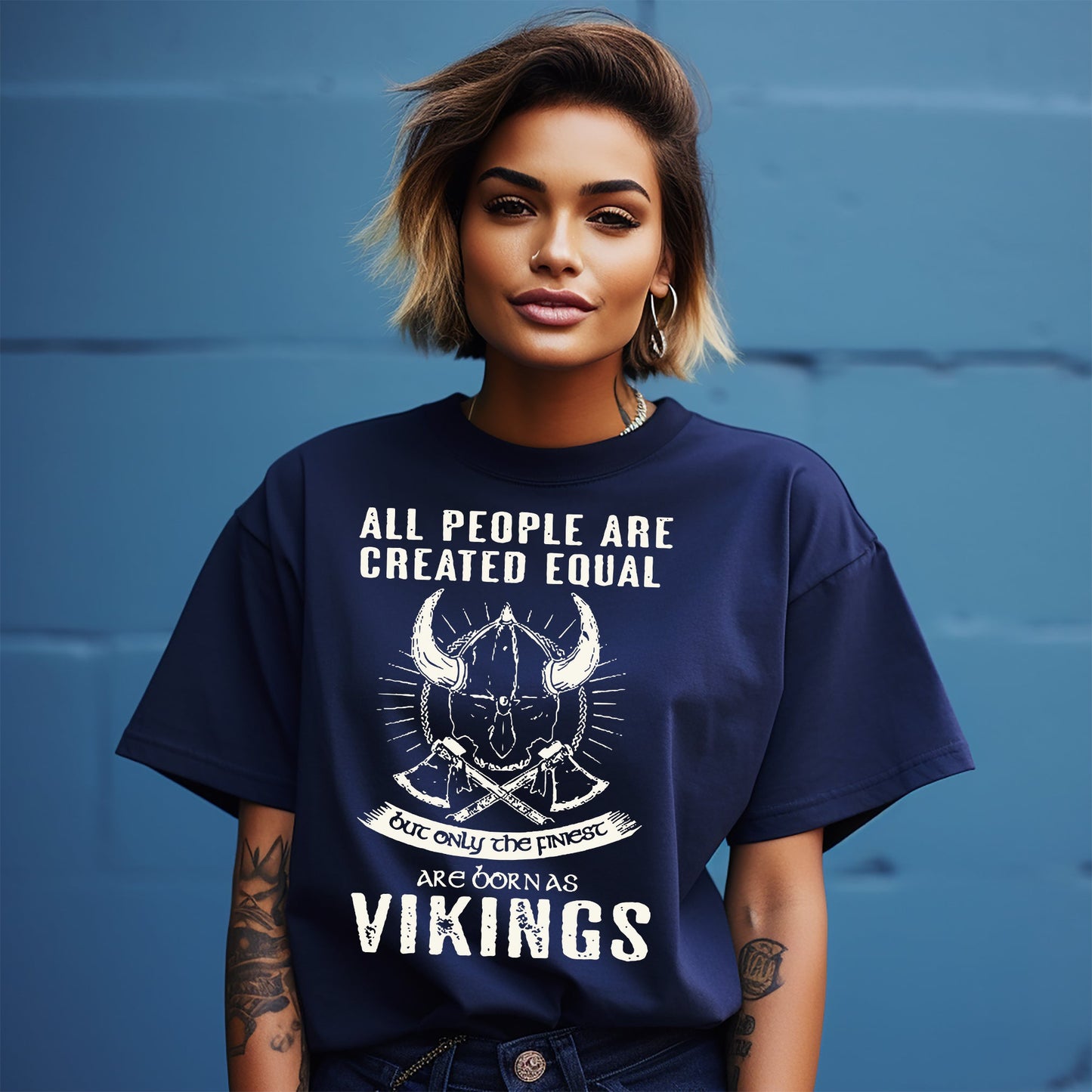 Only the Finest are Born Vikings T-Shirt