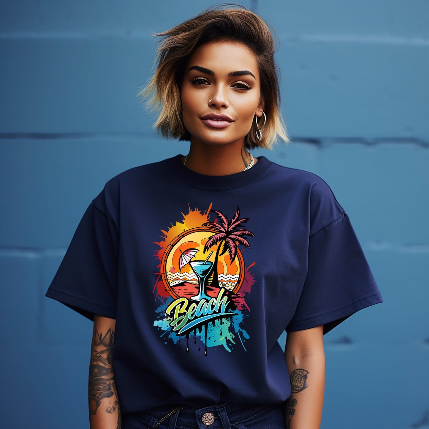 Summer_45 Vibes TShirt: Channeling