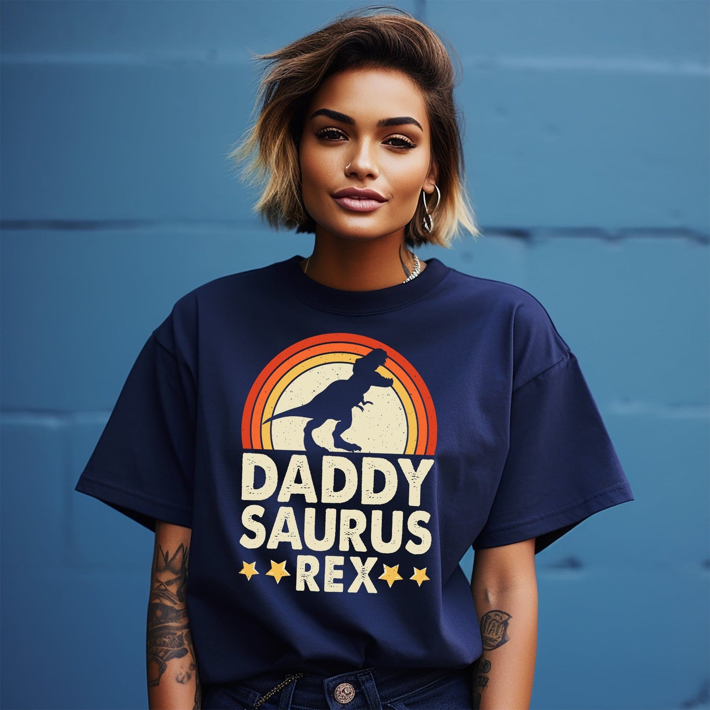 Daddy Saurus Rex 122 TShirt
