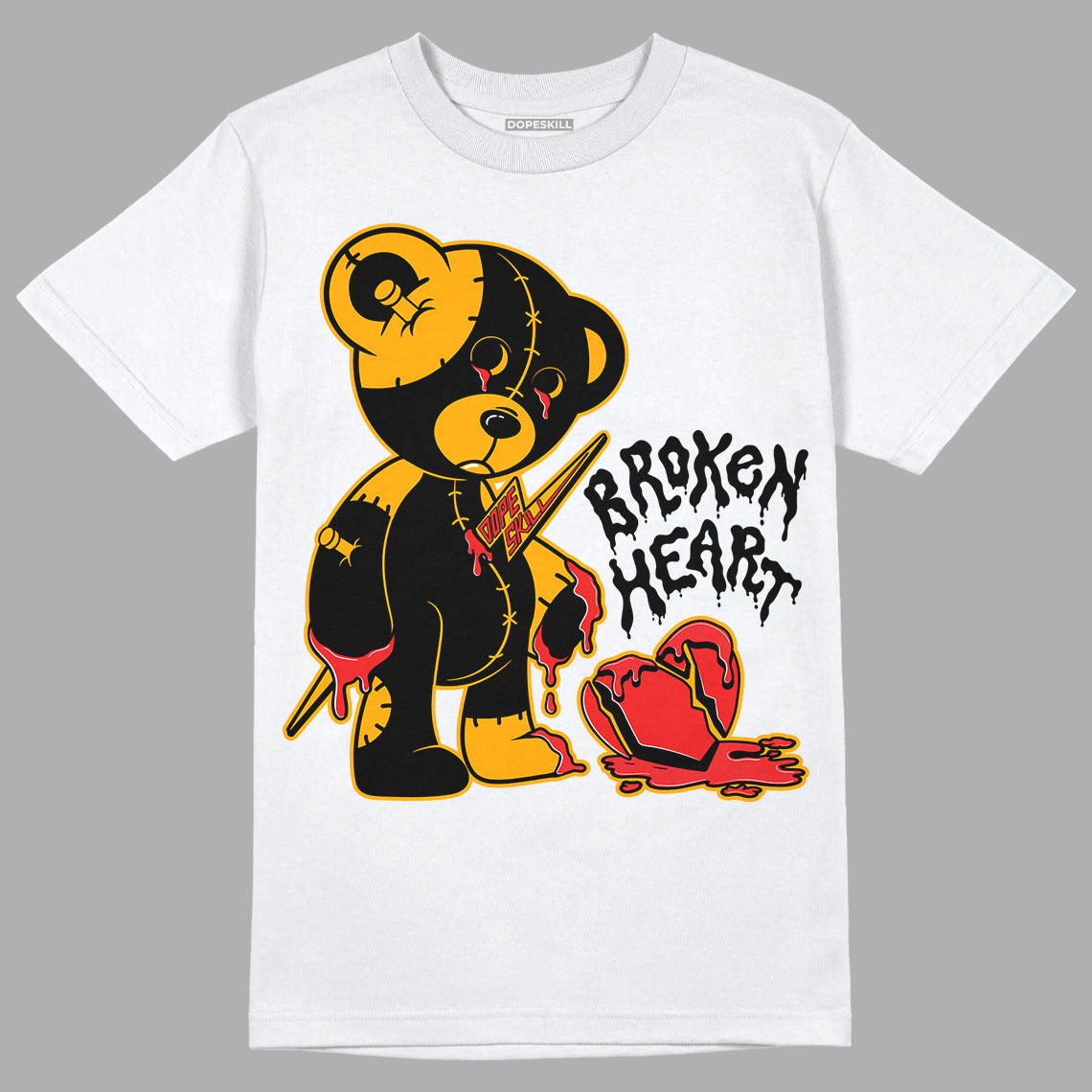 Black Taxi 12s DopeSkill T-Shirt Broken Heart Graphic