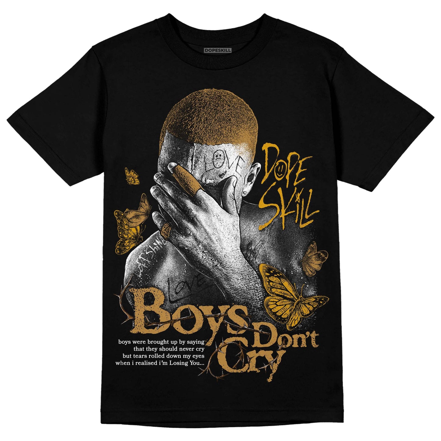 Wheat 13s DopeSkill T-Shirt Boys Don't Cry Graphic