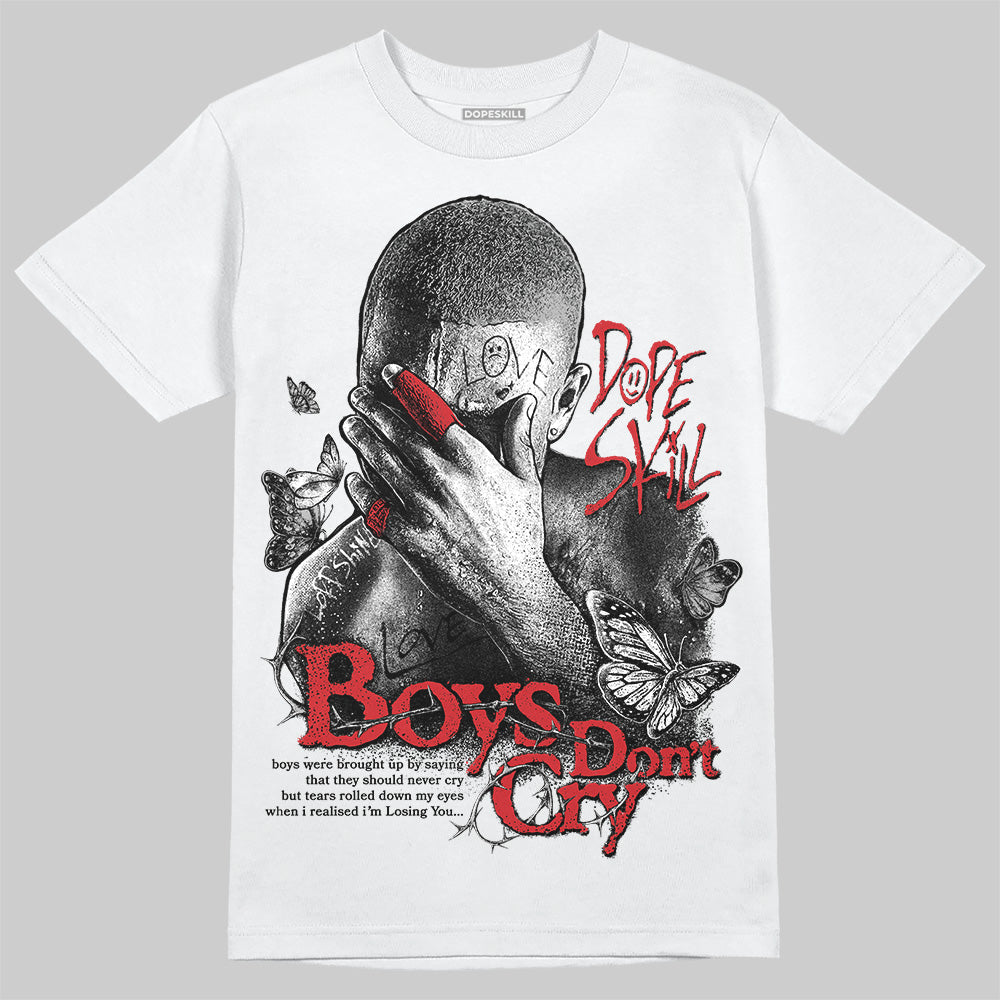 Black Cement 3s DopeSkill T-Shirt Boys Don't Cry Graphic