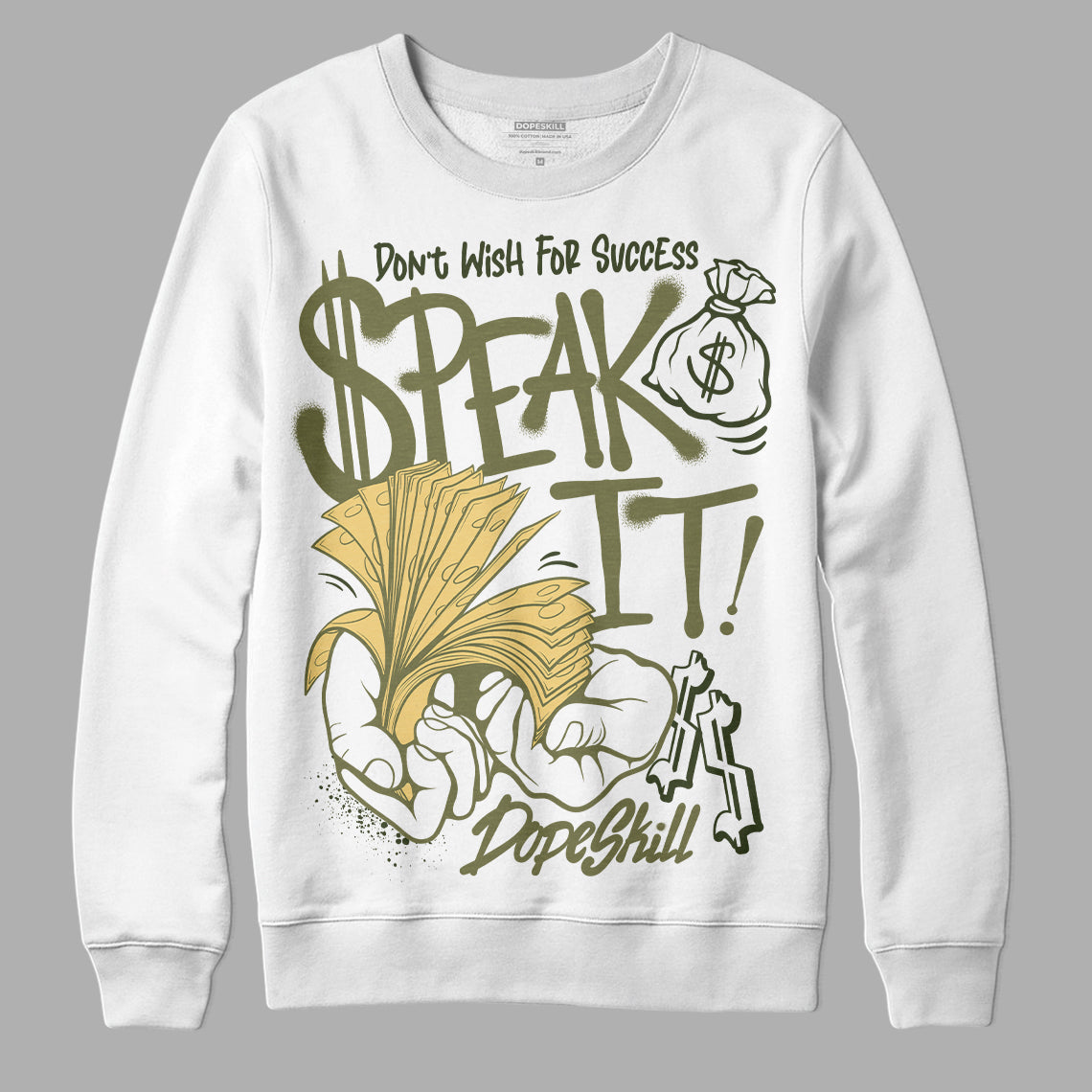 Craft Olive 4s DopeSkill Sweatshirt Speak It Graphic