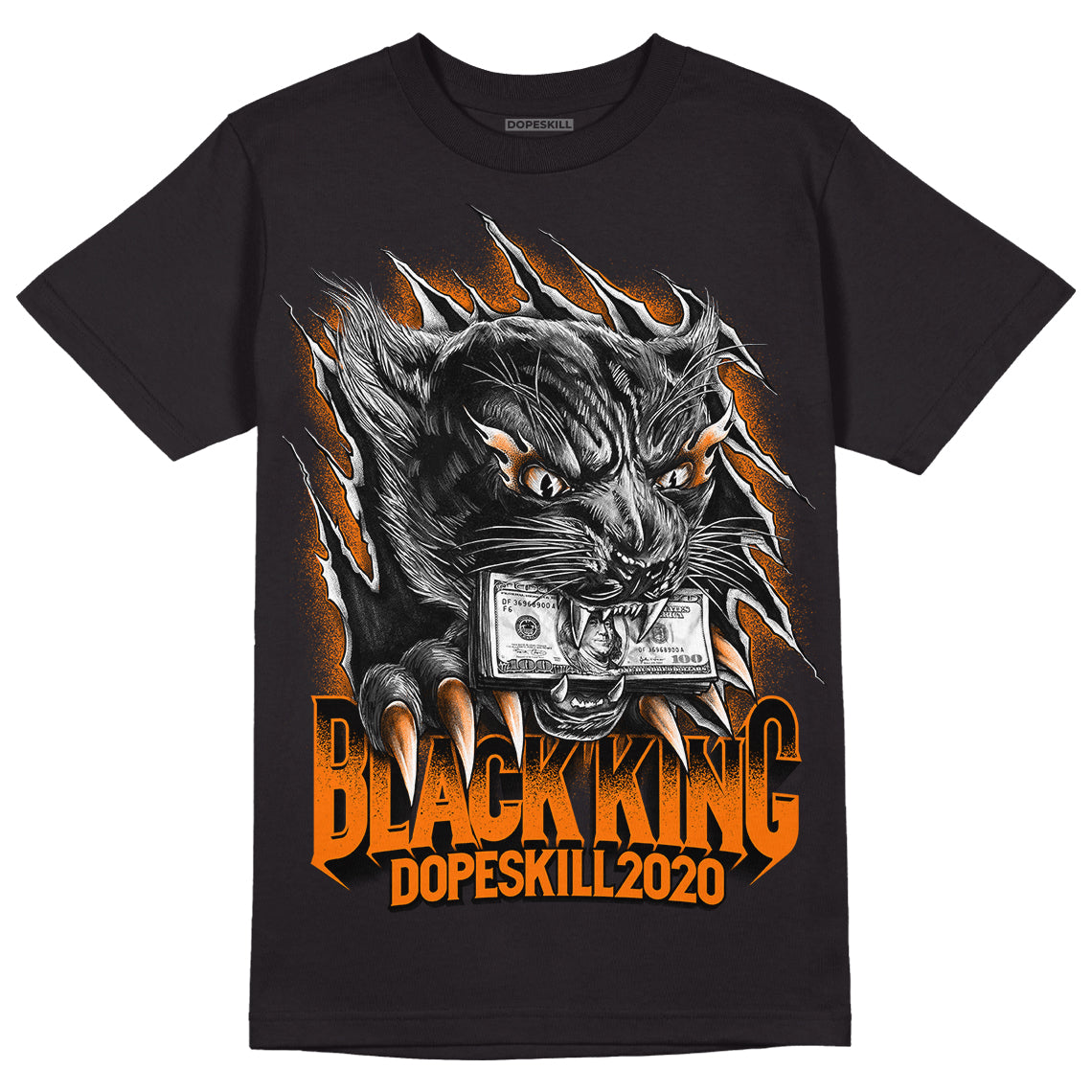 Dunk Low Magma Orange DopeSkill T-Shirt Black King Graphic