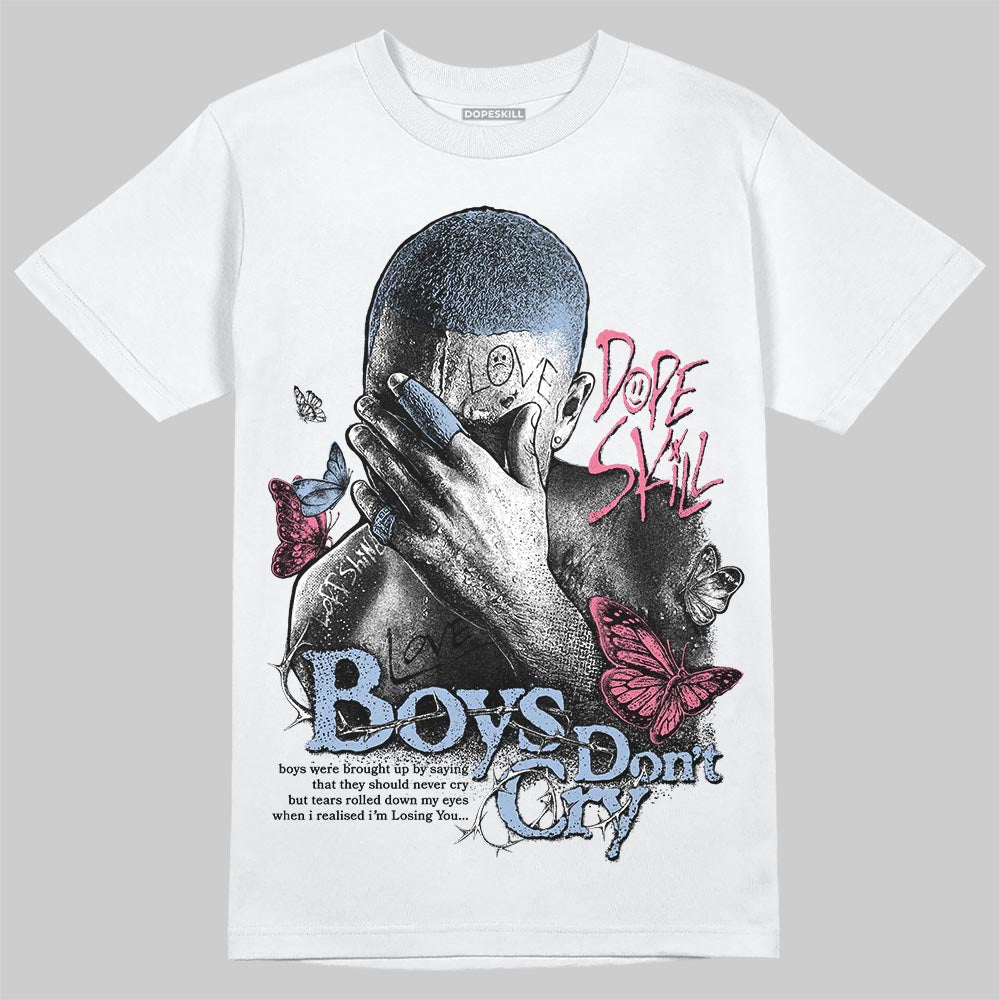 Denim Pink Glow 3s DopeSkill T-Shirt Boys Don't Cry Graphic