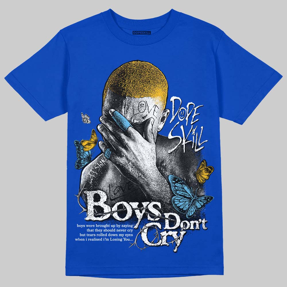 Blueberry 12s DopeSkill Royal T-shirt Boys Don't Cry Graphic