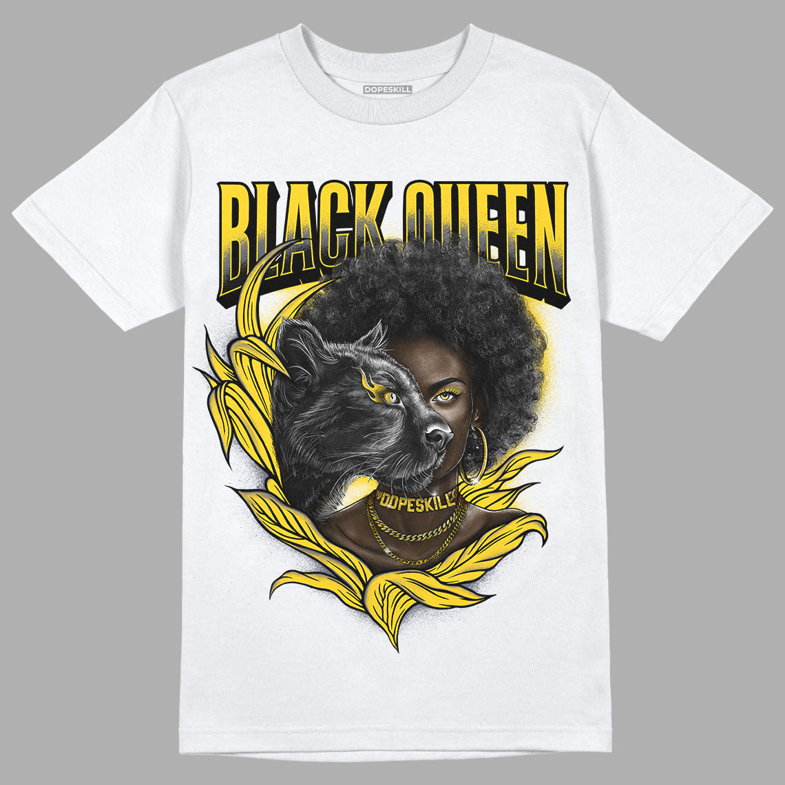 Lightning 4s DopeSkill T-Shirt New Black Queen Graphic