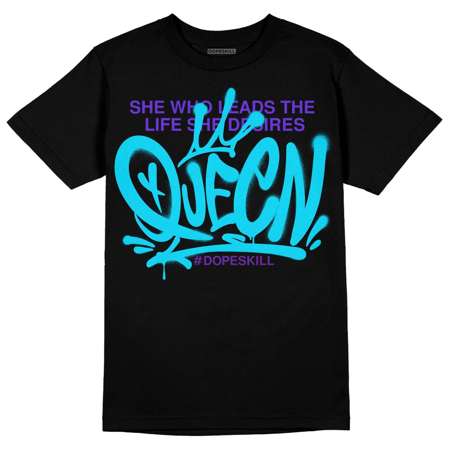 Aqua 6s DopeSkill T-Shirt Queen Graphic