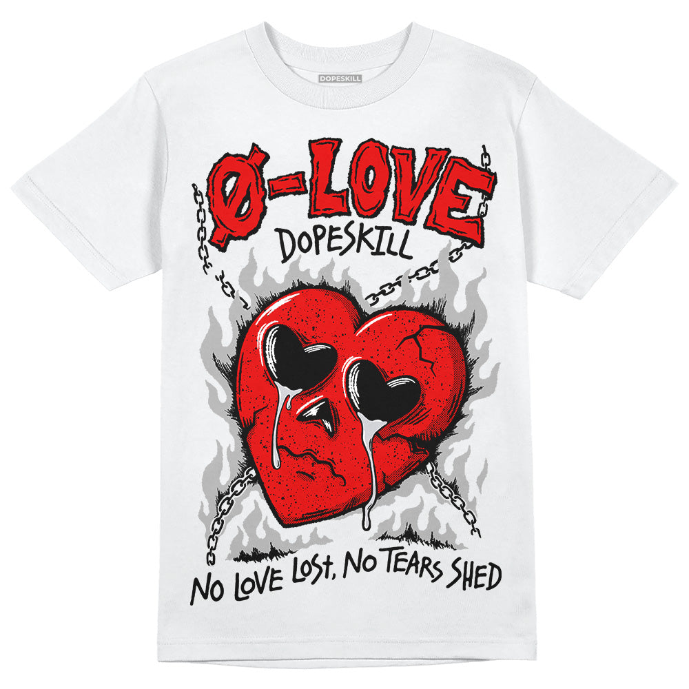 Red Cement 4S DopeSkill T-Shirt Crying Heart Graphic