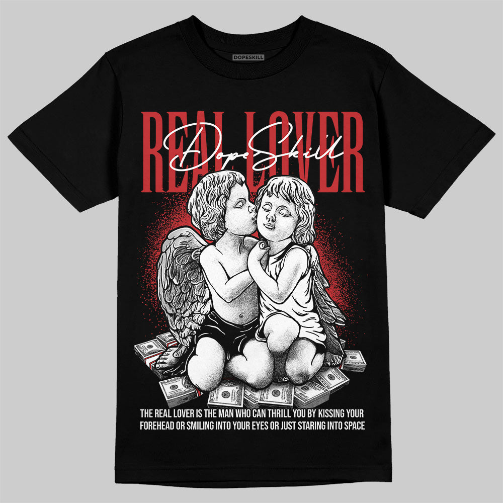 Bred Velvet 11s DopeSkill T-Shirt Real Lover Graphic