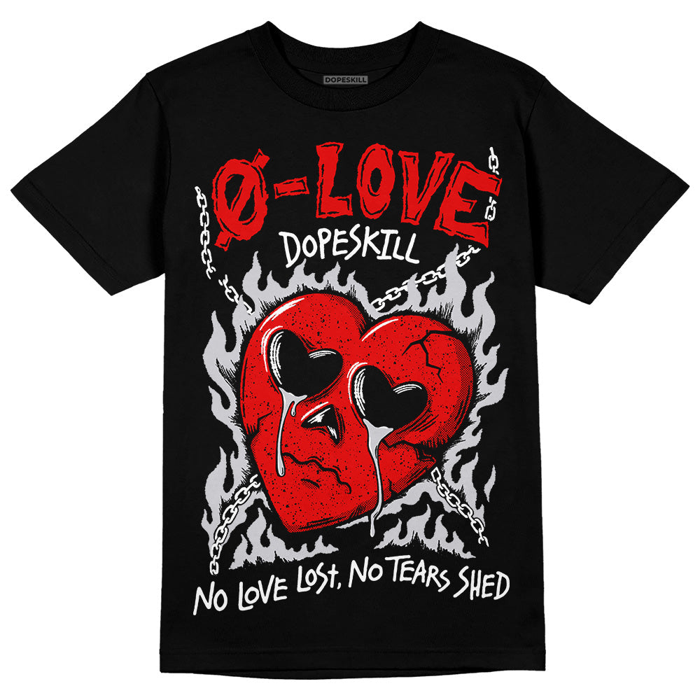 Red Cement 4S DopeSkill T-Shirt Crying Heart Graphic