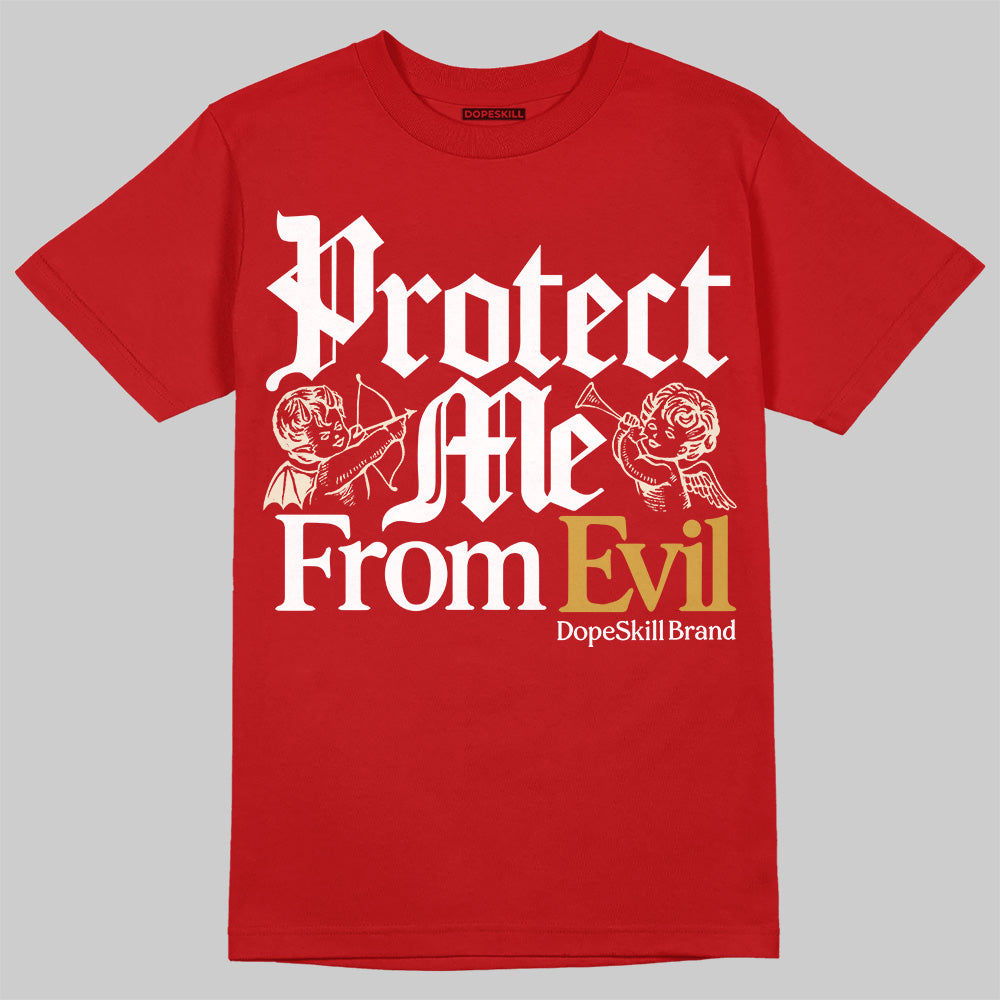 Black Toe Reimagined 1s DopeSkill T-Shirt Protect Me From Evil Graphic
