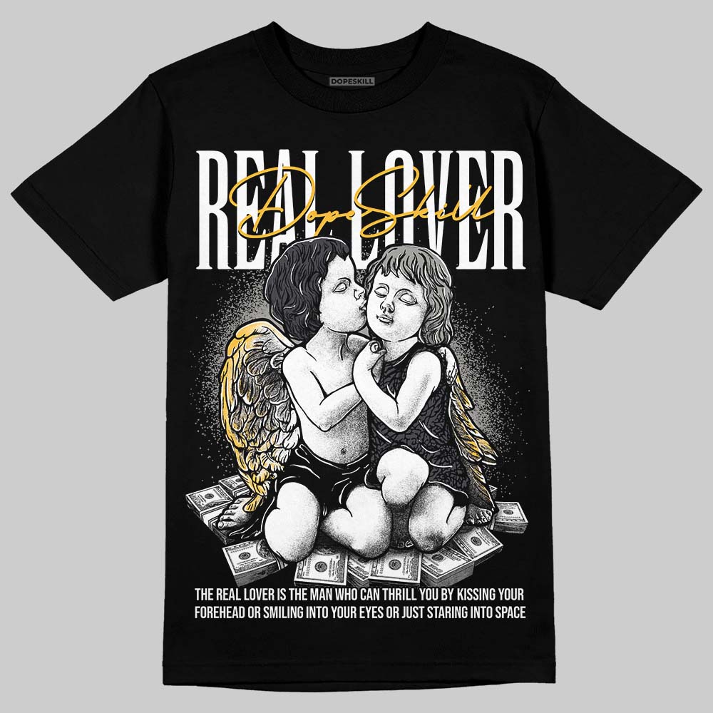 Black Cat 3s DopeSkill T-Shirt Real Lover Graphic