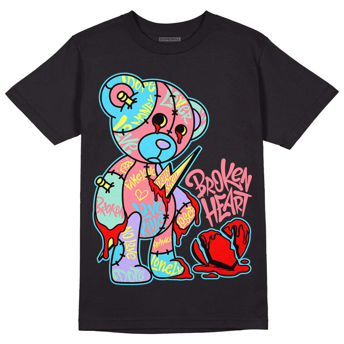 Candy Easter Dunk Low DopeSkill T-Shirt Broken Heart Graphic