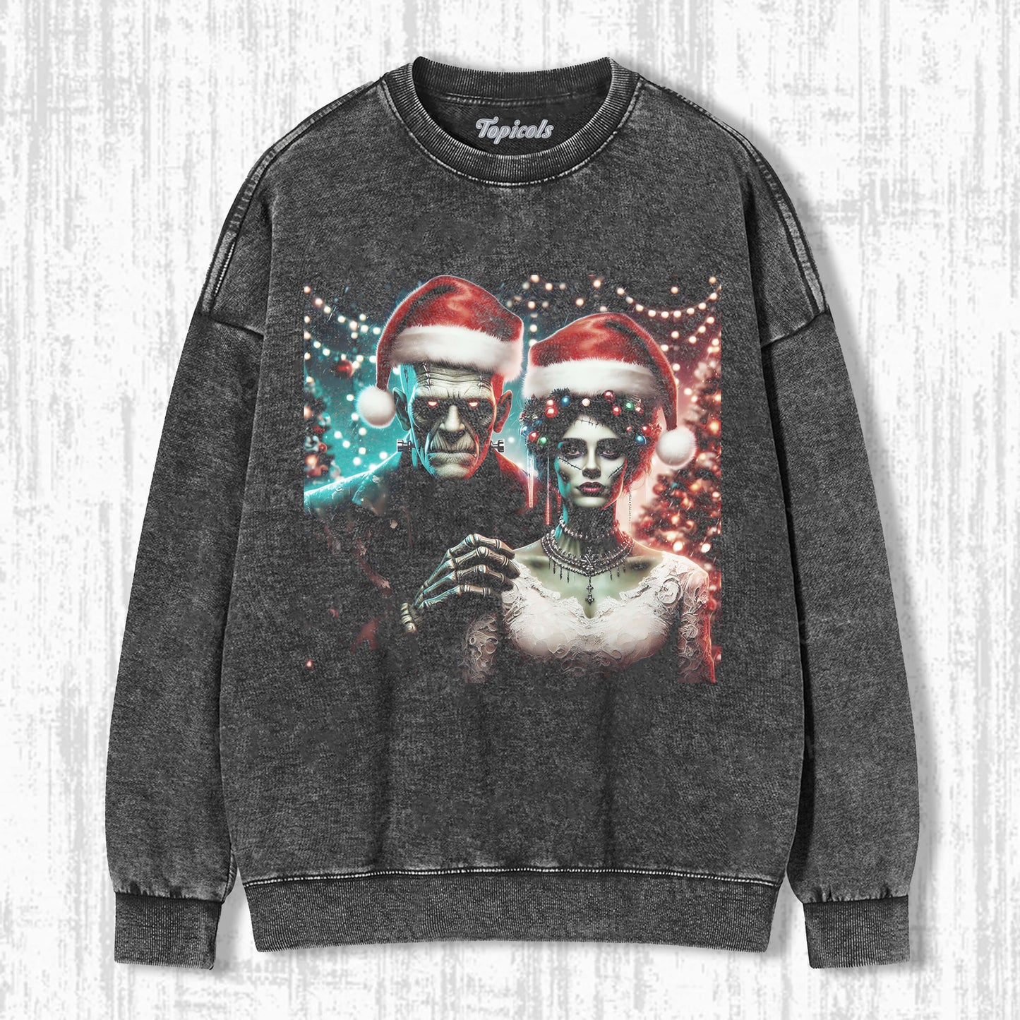SPOOKY AND BRIGHT CHRISTMAS T-SHIRT Style001