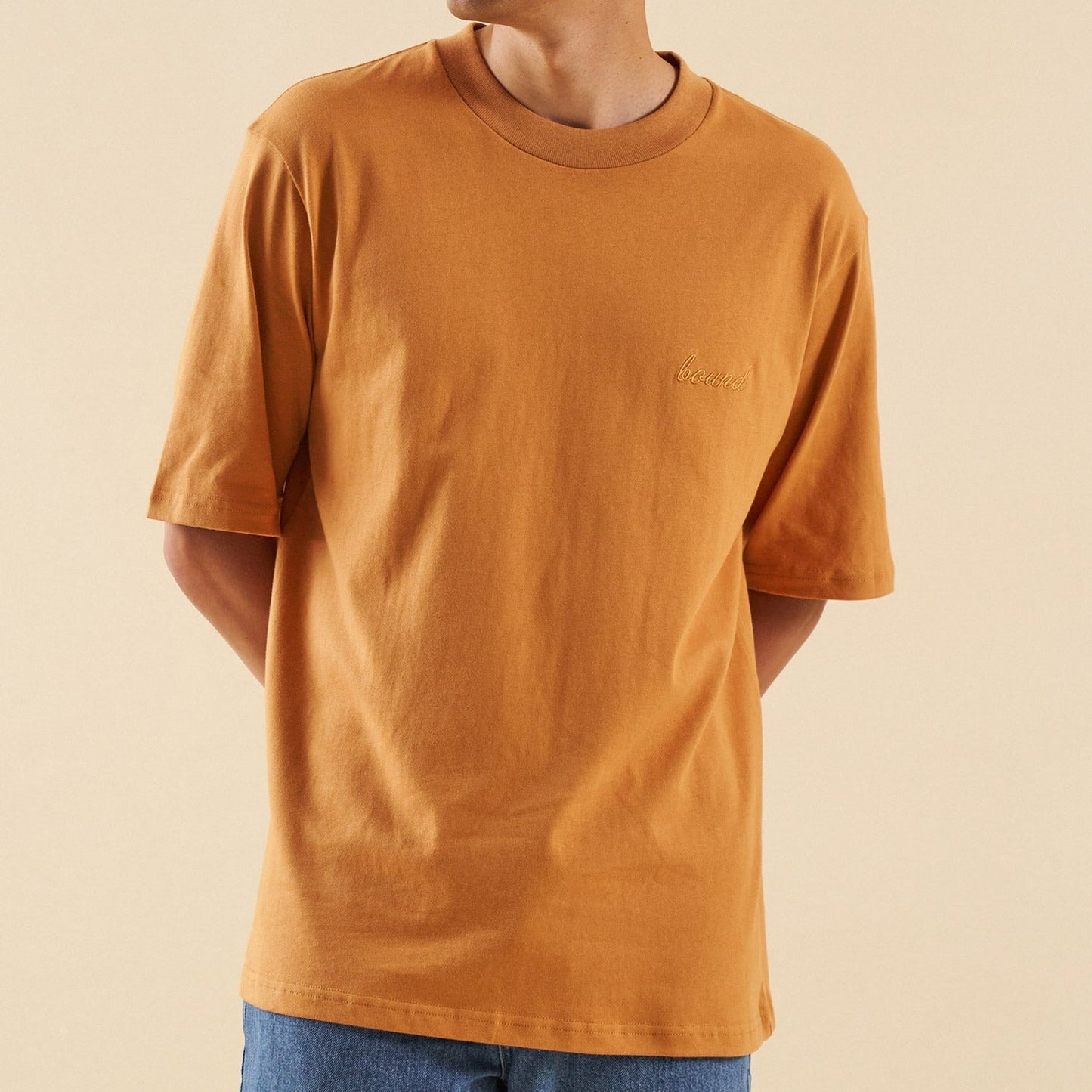 bound Burnt Orange Script Tee