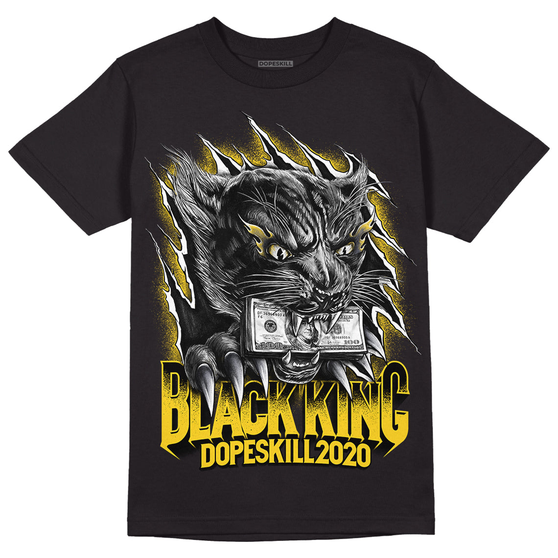 Lightning 4s DopeSkill T-Shirt Black King Graphic