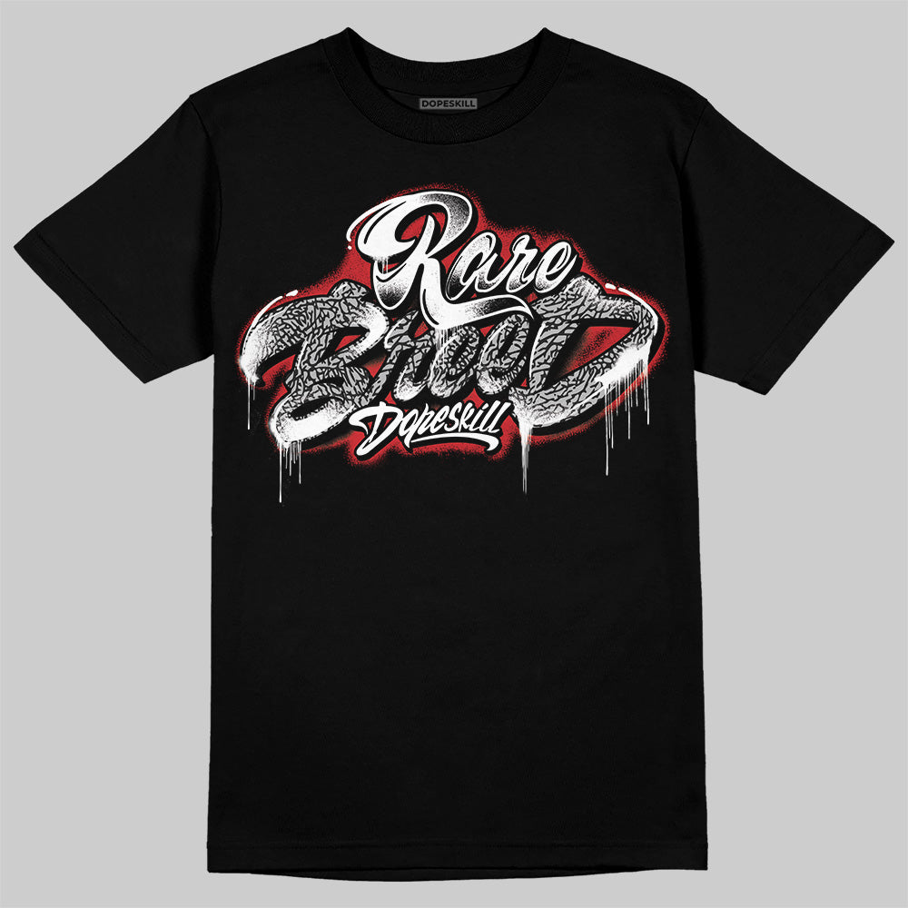 Black Cement 3s DopeSkill T-Shirt Rare Breed Type Graphic