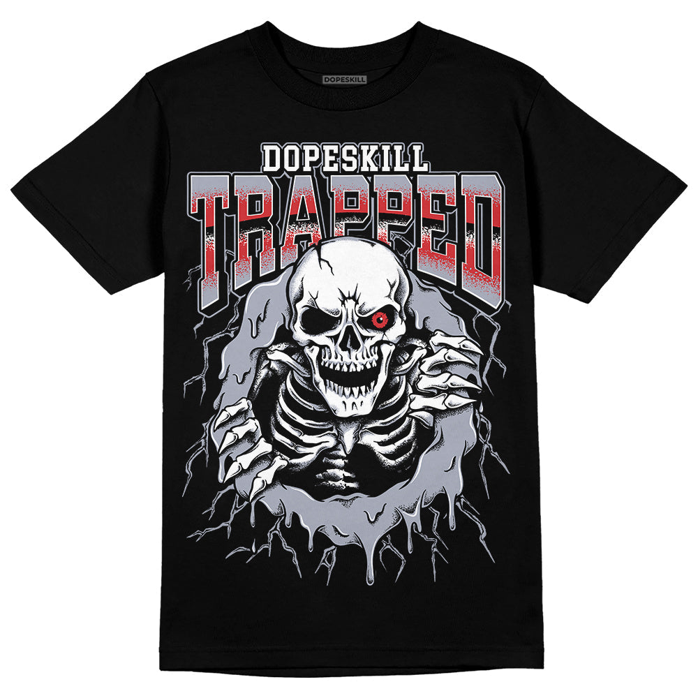 Bred Reimagined 4s DopeSkill T-Shirt Trapped Halloween Graphic