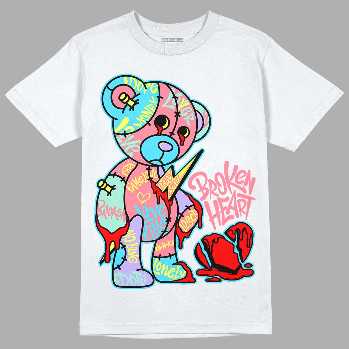 Candy Easter Dunk Low DopeSkill T-Shirt Broken Heart Graphic