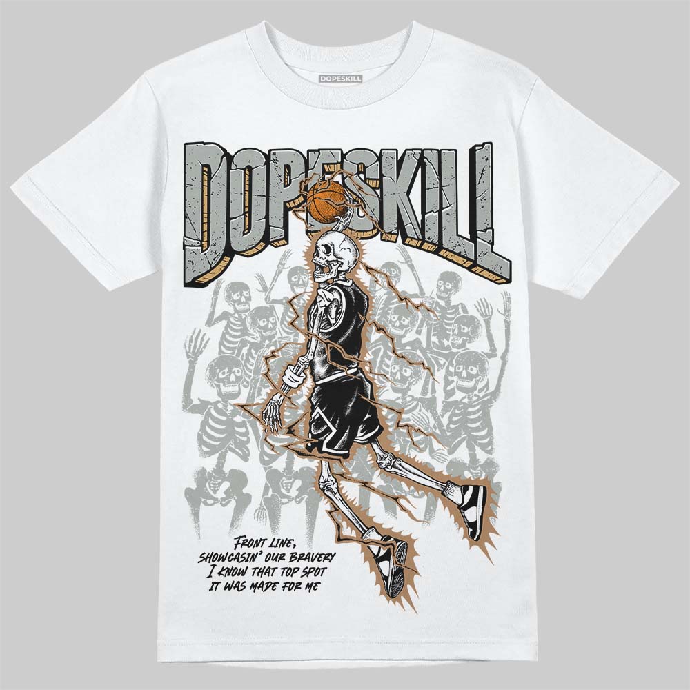 1906R ‚ÄòWhite Gold‚Äô DopeSkill T-Shirt Thunder Dunk Graphic