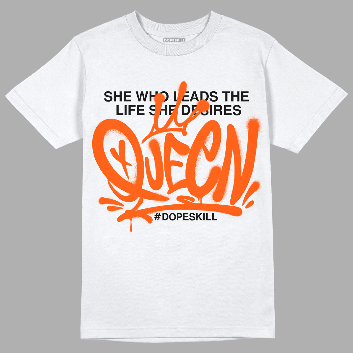 Orange Milk DopeSkill T-Shirt Queen Graphic