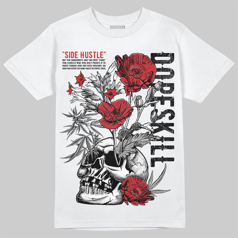 Bred 11s DopeSkill T-Shirt Side Hustle Graphic