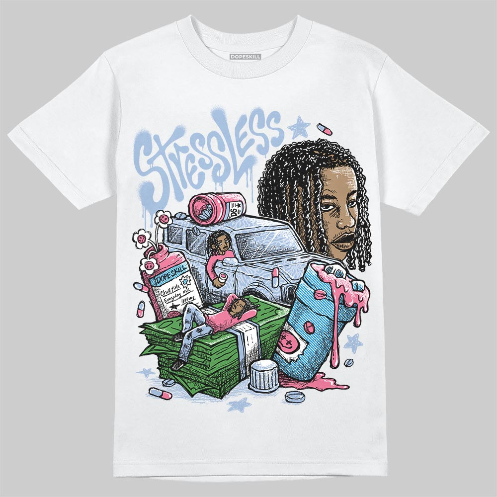Denim Pink Glow 3s DopeSkill T-Shirt Stressless Graphic