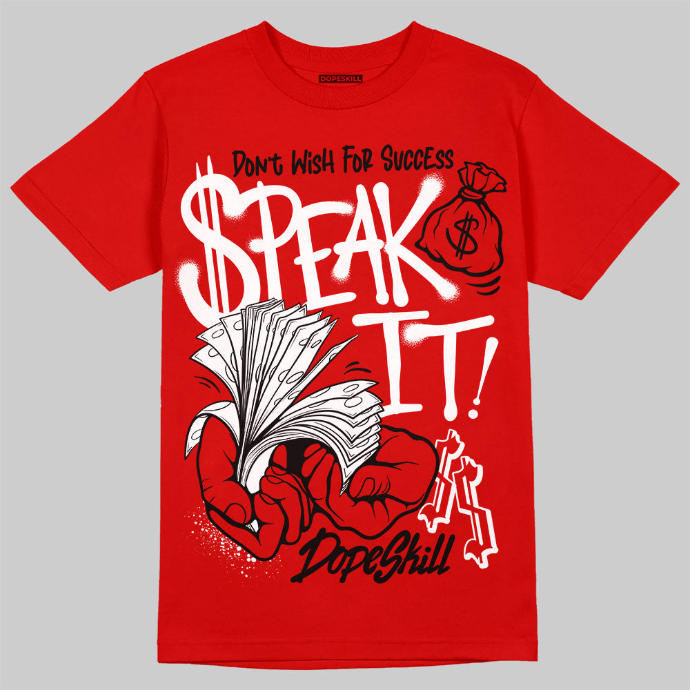 Bred Velvet 11s DopeSkill Red T-shirt Speak It Graphic