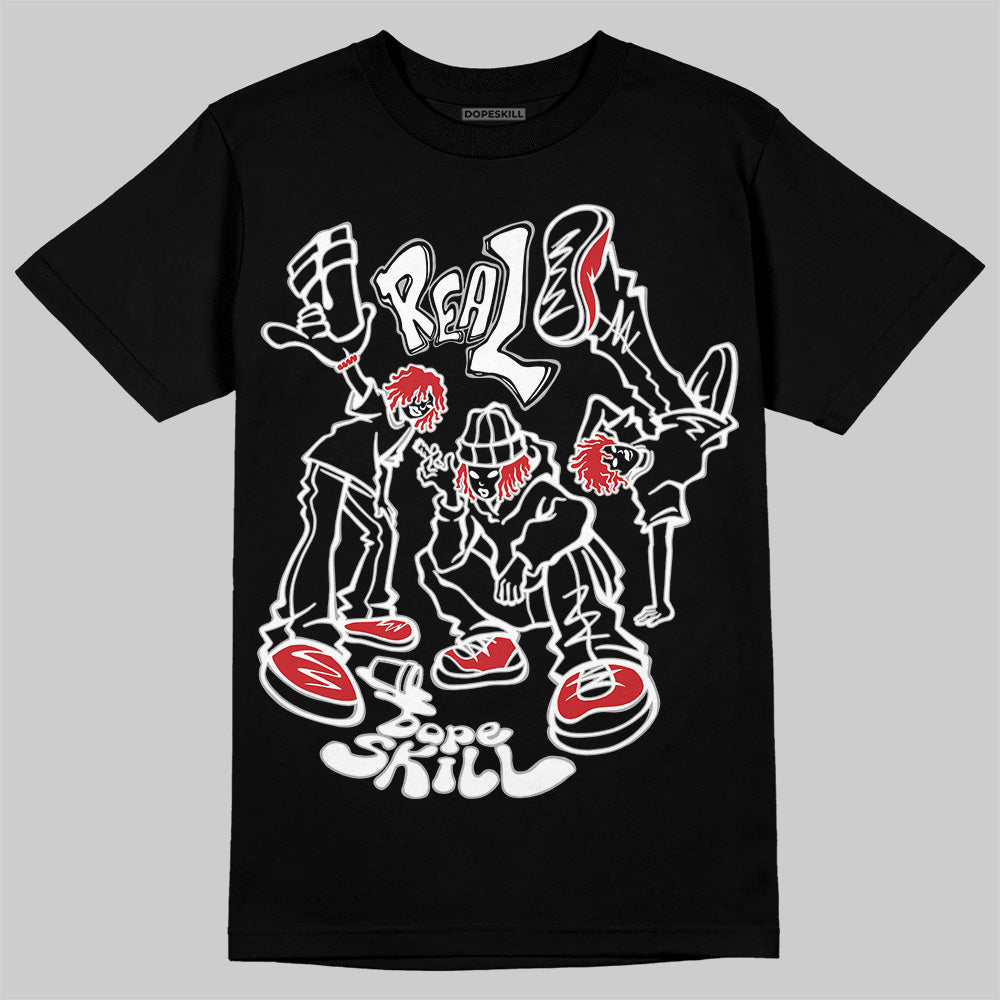 Black Cement 3s DopeSkill T-Shirt Real Y2K Players Graphic