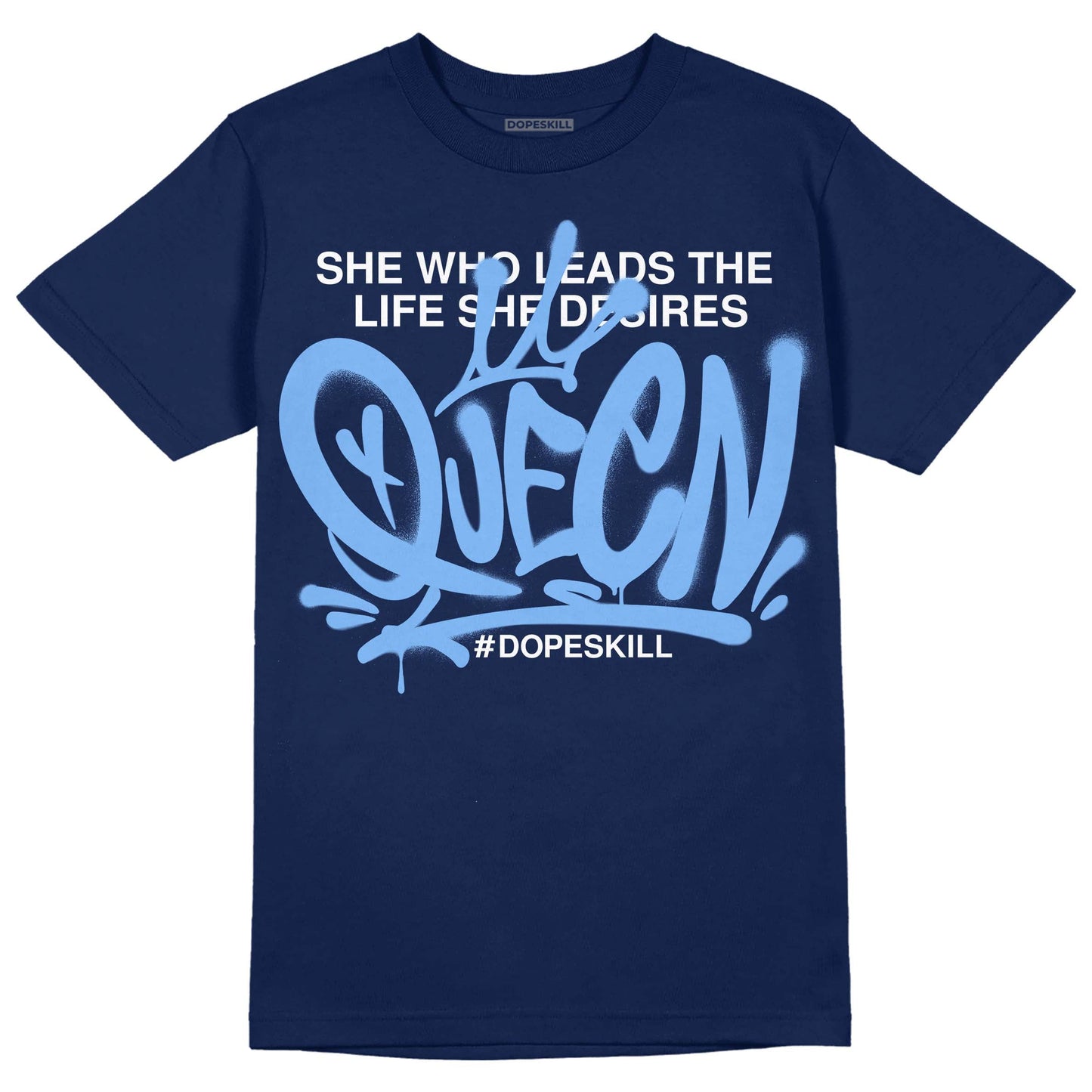 Midnight Navy 5s DopeSkill Navy T-Shirt Queen Graphic