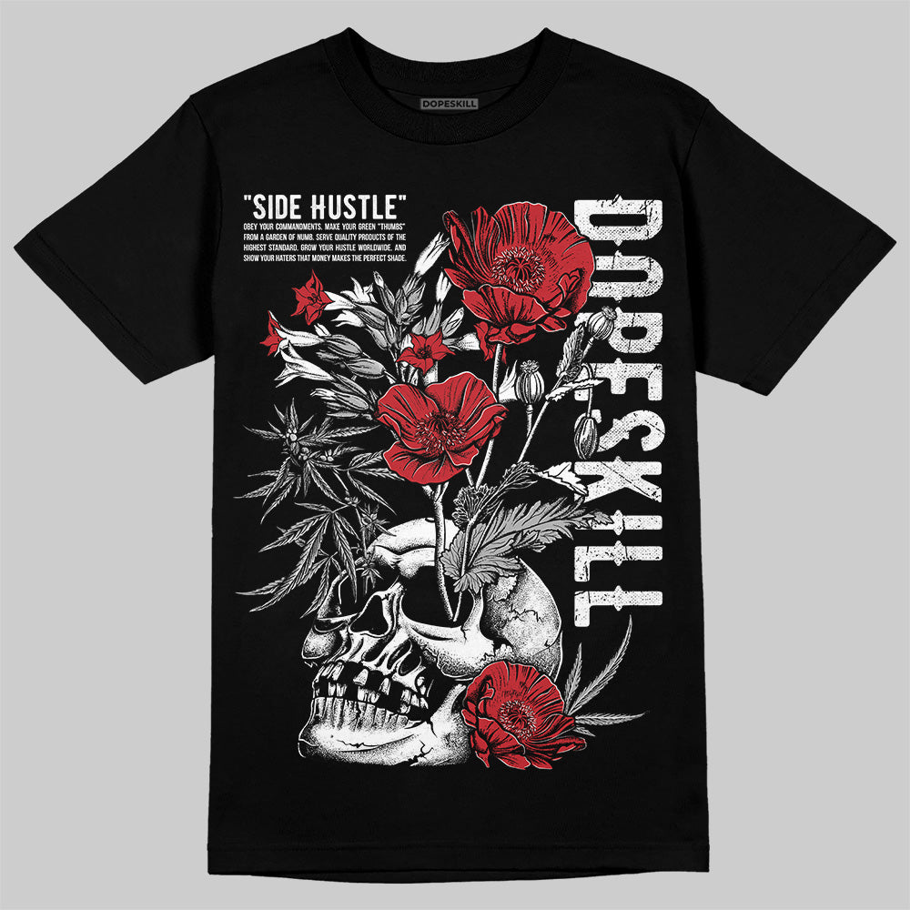 Bred Velvet 11s DopeSkill T-Shirt Side Hustle Graphic