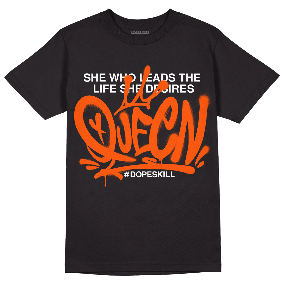 Orange Milk DopeSkill T-Shirt Queen Graphic