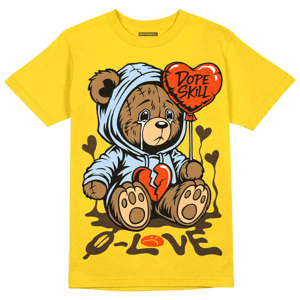 Yellow Ochre 6s DopeSkill Yellow T-shirt Broken Bear Graphic