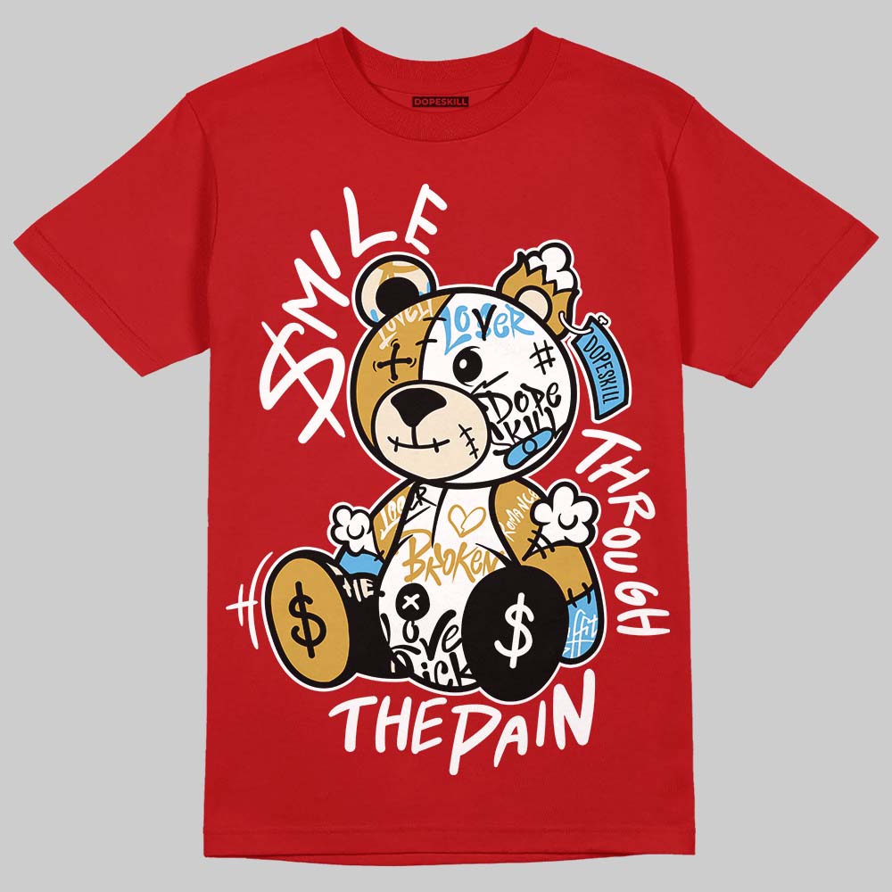 Brick By Brick 4s DopeSkill T-Shirt Smile Through The Pain Graphic